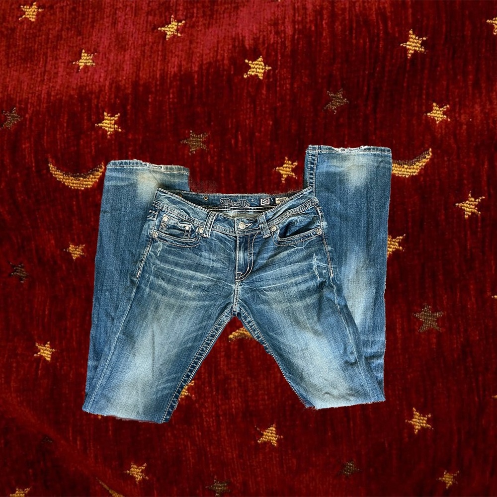 Vintage Miss Me Blue Boot Cut Jeans Classic Style